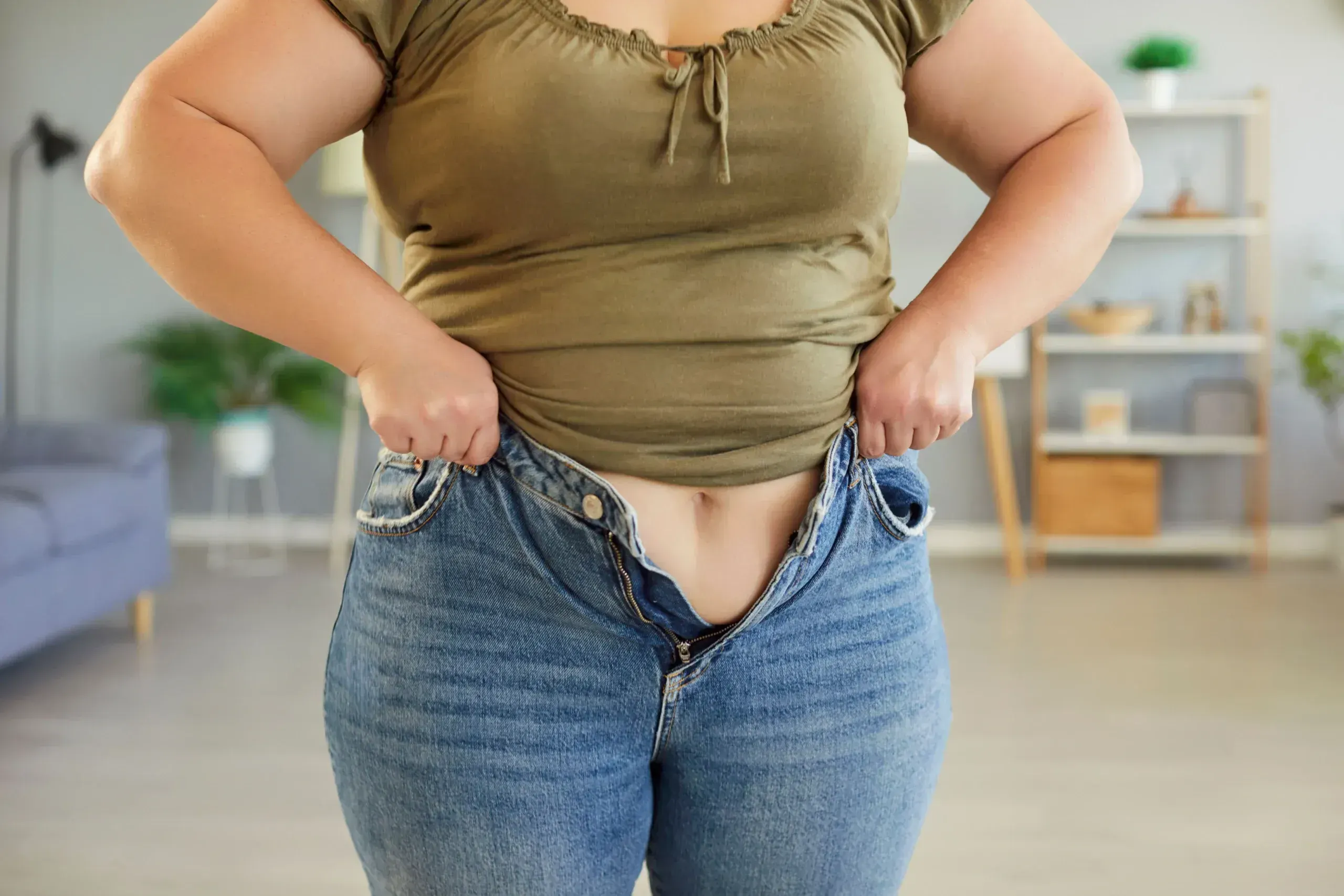 Bariatric patient noticing weight regain and discussing next steps at a Suwanee clinic